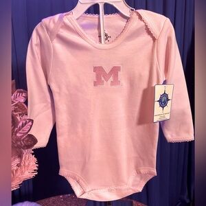 University of Michigan Pink Infant Onesie. Authentic. NWT